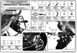 GIVI - GIVI PL360 YAMAHA FZ6 S2 - FZ6 600 FAZER S2 (07-11) YAN ÇANTA TASIYICI (1)