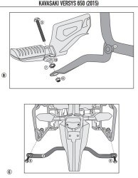 GIVI PL4114 KAWASAKI VERSYS 650 (15-18) YAN ÇANTA TASIYICI - Thumbnail