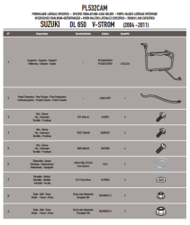 GIVI PL532CAM SUZUKI DL 650 V-STROM (04-11) YAN ÇANTA TASIYICI - Thumbnail