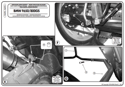 GIVI PL690 BMW F 650GS - F 800GS (08-11) YAN ÇANTA TAŞIYICI