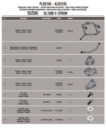 GIVI PLR3105 SUZUKI DL 1000 V-STROM (14-18) YAN ÇANTA TASIYICI - Thumbnail