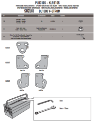 GIVI PLR3105 SUZUKI DL 1000 V-STROM (14-18) YAN ÇANTA TASIYICI - Thumbnail