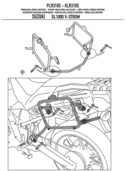 GIVI PLR3105 SUZUKI DL 1000 V-STROM (14-18) YAN ÇANTA TASIYICI - Thumbnail