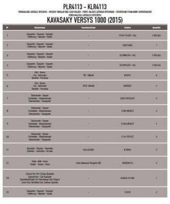 GIVI PLR4113 KAWASAKI VERSYS 1000 (15-17) YAN ÇANTA TASIYICI