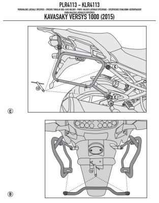 GIVI PLR4113 KAWASAKI VERSYS 1000 (15-17) YAN ÇANTA TASIYICI