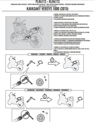 GIVI PLR4113 KAWASAKI VERSYS 1000 (15-17) YAN ÇANTA TASIYICI