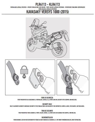 GIVI PLR4113 KAWASAKI VERSYS 1000 (15-17) YAN ÇANTA TASIYICI