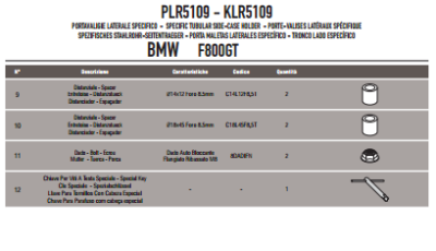 GIVI PLR5109 BMW F 800GT (13-17) YAN ÇANTA TASIYICI
