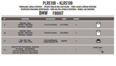 GIVI PLR5109 BMW F 800GT (13-17) YAN ÇANTA TAŞIYICI