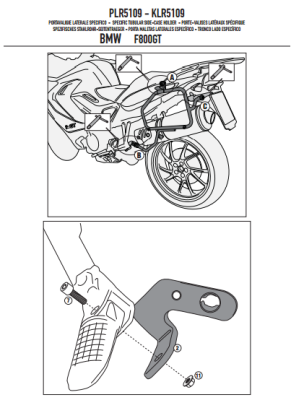 GIVI PLR5109 BMW F 800GT (13-17) YAN ÇANTA TAŞIYICI