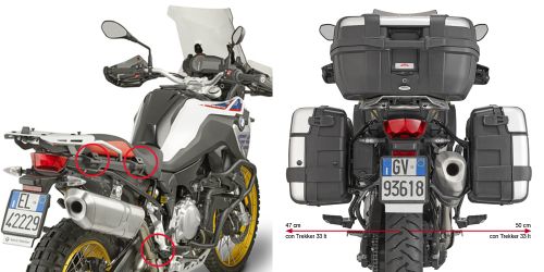 GIVI PLR5127 BMW F750GS - F800GS - F850GS - F900 (18-24) F850GS ADVENTURE (19-24) YAN ÇANTA TAŞIYICI
