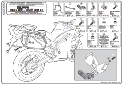 GIVI PLR6401 TRIUMPH TIGER 800 - TIGER 800 XC - TIGER 800 XR (11-16) YAN ÇANTA TASIYICI - Thumbnail