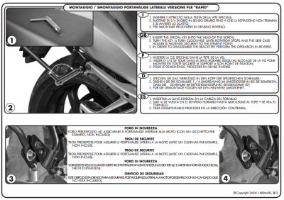 GIVI PLR6401 TRIUMPH TIGER 800 - TIGER 800 XC - TIGER 800 XR (11-16) YAN ÇANTA TASIYICI