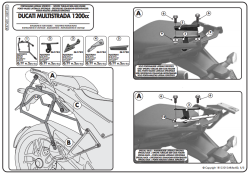 GIVI PLR7401 DUCATI MULTISTRADA 1200 (10-14) YAN ÇANTA TASIYICI - Thumbnail