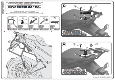 GIVI PLR7401 DUCATI MULTISTRADA 1200 (10-14) YAN ÇANTA TASIYICI