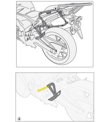 GIVI PLX1119 HONDA CB 500F - CBR 500R (13-15) YAN ÇANTA TASIYICI - Thumbnail