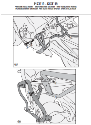 GIVI PLX1119 HONDA CB 500F - CBR 500R (13-15) YAN ÇANTA TASIYICI