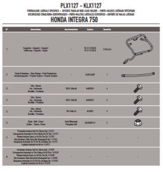 GIVI - GIVI PLX1127 HONDA INTEGRA 750 (14-15) YAN ÇANTA TASIYICI (1)