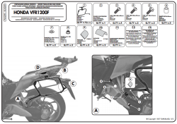 GIVI PLX209 HONDA VFR 1200F (10-16) YAN ÇANTA TASIYICI - Thumbnail