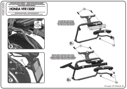 GIVI PLX209 HONDA VFR 1200F (10-16) YAN ÇANTA TASIYICI - Thumbnail