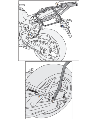 GIVI PLX2118 YAMAHA MT-07 (14-17) YAN ÇANTA TASIYICI