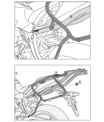 GIVI PLX2118 YAMAHA MT-07 (14-17) YAN ÇANTA TASIYICI - Thumbnail