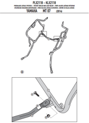 GIVI PLX2118 YAMAHA MT-07 (14-17) YAN ÇANTA TASIYICI - Thumbnail