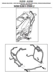 GIVI PLX3101 SUZUKI DL 650 V-STROM (11-16) YAN ÇANTA TASIYICI - Thumbnail