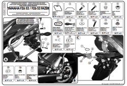 GIVI PLX360 YAMAHA FZ6 S2 - FZ6 600 FAZER S2 (07-11) YAN ÇANTA TASIYICI - Thumbnail