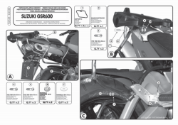 GIVI - GIVI PLX538 SUZUKI GSR 600 (06-11) YAN ÇANTA TASIYICI (1)