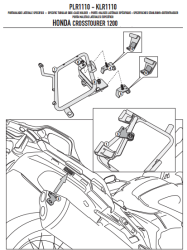 GIVI PLXR1110 HONDA VFR 1200X CROSSTOURER (12-18) YAN ÇANTA TASIYICI - Thumbnail