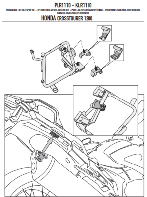 GIVI PLXR1110 HONDA VFR 1200X CROSSTOURER (12-18) YAN ÇANTA TASIYICI