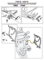 GIVI PLXR1132 HONDA VFR 800 F (14-17) YAN ÇANTA TASIYICI - Thumbnail