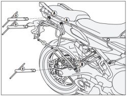 GIVI PLXR2122 YAMAHA TRACER 900 (15-17) YAN ÇANTA TAŞIYICI - Thumbnail