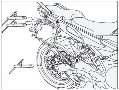 GIVI PLXR2122 YAMAHA TRACER 900 (15-17) YAN ÇANTA TAŞIYICI