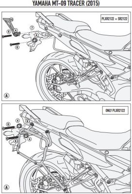 GIVI PLXR2122 YAMAHA TRACER 900 (15-17) YAN ÇANTA TAŞIYICI