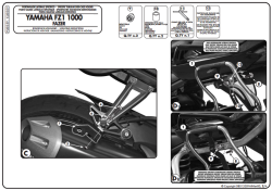 GIVI PLXR359 YAMAHA FZ1 FAZER 1000 (06-15) YAN ÇANTA TASIYICI - Thumbnail