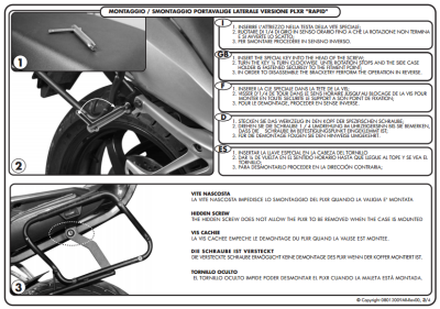 GIVI PLXR359 YAMAHA FZ1 FAZER 1000 (06-15) YAN ÇANTA TASIYICI