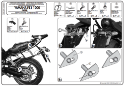 GIVI PLXR359 YAMAHA FZ1 FAZER 1000 (06-15) YAN ÇANTA TASIYICI - Thumbnail