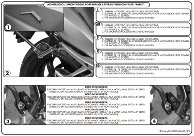 GIVI PLXR364 YAMAHA XJ6 DIVERSION (09-15) YAN ÇANTA TASIYICI