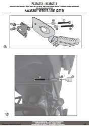 GIVI PLXR4113 KAWASAKI VERSYS 1000 (15-16) YAN ÇANTA TASIYICI - Thumbnail