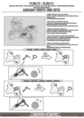 GIVI PLXR4113 KAWASAKI VERSYS 1000 (15-16) YAN ÇANTA TASIYICI