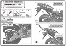 GIVI PLXR450 KAWASAKI VERSYS 650 (10-14) YAN ÇANTA TASIYICI - Thumbnail