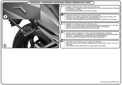 GIVI PLXR450 KAWASAKI VERSYS 650 (10-14) YAN ÇANTA TASIYICI