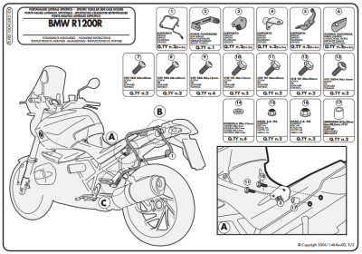 GIVI PLXR5100 BMW R 1200R (11-14) YAN ÇANTA TAŞIYICI