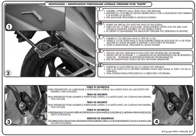 GIVI PLXR5100 BMW R 1200R (11-14) YAN ÇANTA TASIYICI