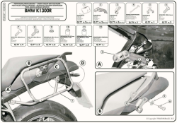 GIVI - GIVI PLXR691 BMW K 1200R (05-08) - K 1300R (09-16) YAN ÇANTA TASIYICI (1)