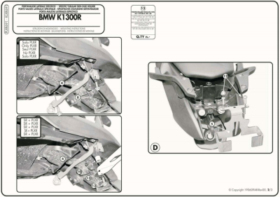 GIVI PLXR691 BMW K 1200R (05-08) - K 1300R (09-16) YAN ÇANTA TAŞIYICI