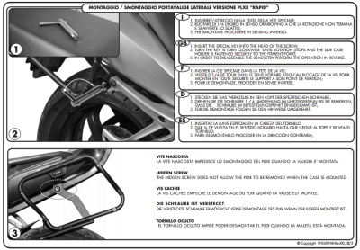 GIVI PLXR691 BMW K 1200R (05-08) - K 1300R (09-16) YAN ÇANTA TASIYICI