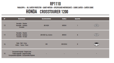 GIVI RP1110 HONDA VFR 1200X CROSSTOURER (12-19) KARTER KORUMA
